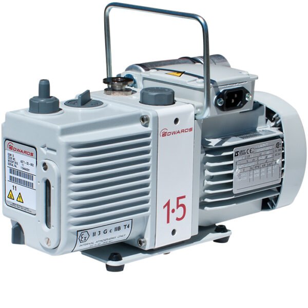 Edwards 1.5 E2M1.5 Rotary Vane Dual Stage Mechanical Vacuum Pump, 115 VAC 1 ph. PN: A37132902