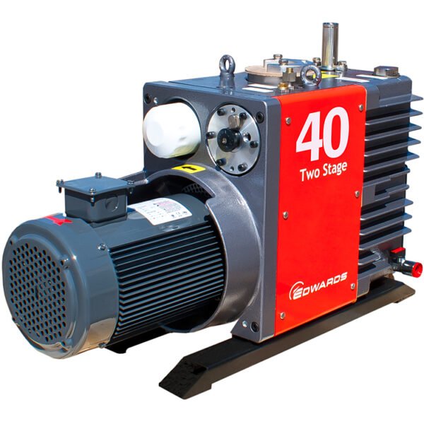 Edwards E2M40 Rotary Vane Dual Stage Mechanical Vacuum Pump, 200V 50/60Hz, 380V 60Hz, PN: A36404934